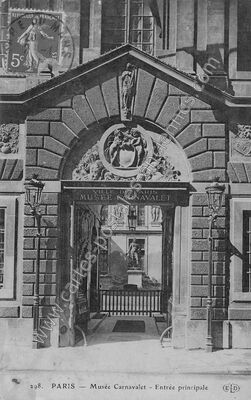 Carte postale ancienne Musee Carnavalet — Paris 3e (Paris)