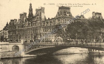 Carte postale ancienne Hotel de Ville — Paris 4e (Paris)
