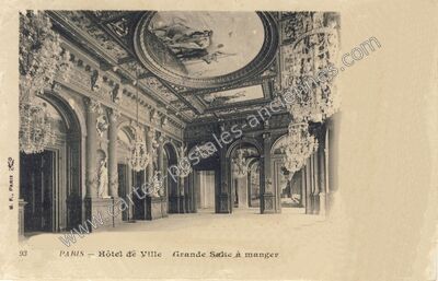 Carte postale ancienne Hotel de Ville — Paris 4e (Paris)