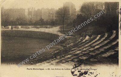 Carte postale ancienne Arenes de Lutece — Paris 5e (Paris)