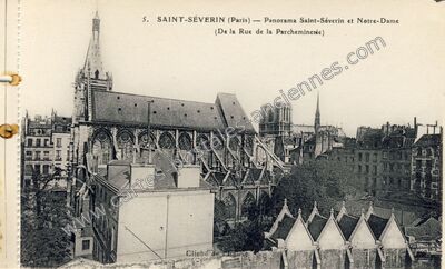 Carte postale ancienne St Severin — Paris 5e (Paris)