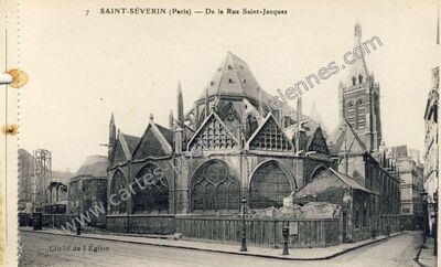 Carte postale ancienne St Severin — Paris 5e (Paris)