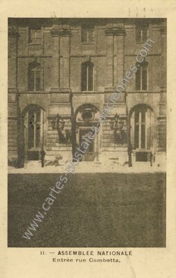 Carte postale ancienne Assemblee Nationale — Paris 7e (Paris)
