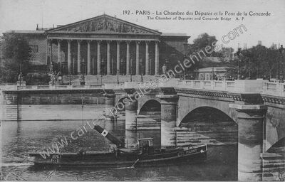 Carte postale ancienne Chambre des Deputes — Paris 7e (Paris)