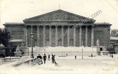 Carte postale ancienne Chambre des Deputes — Paris 7e (Paris)