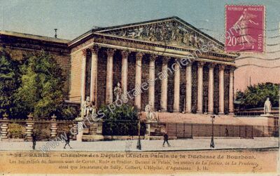 Carte postale ancienne Chambre des Deputes — Paris 7e (Paris)