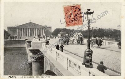 Carte postale ancienne Chambre des Deputes — Paris 7e (Paris)