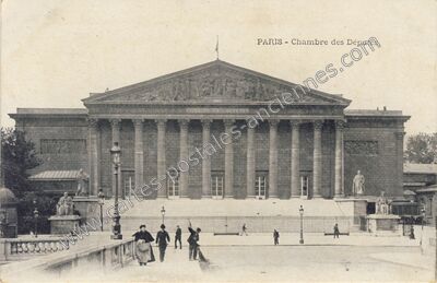 Carte postale ancienne Chambre des Deputes — Paris 7e (Paris)