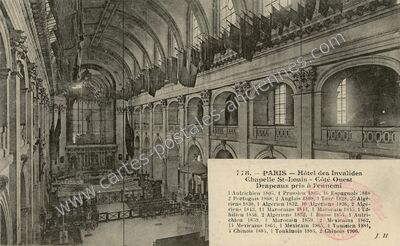 Carte postale ancienne chapelle des invalides — Paris 7e (Paris)