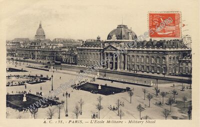 Carte postale ancienne Ecole Militaire — Paris 7e (Paris)