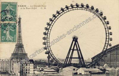 Carte postale ancienne La Grande Roue — Paris 7e (Paris)