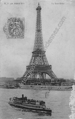 Carte postale ancienne La Tour Eiffel — Paris 7e (Paris)