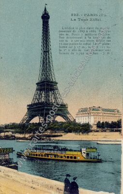 Carte postale ancienne La Tour Eiffel — Paris 7e (Paris)