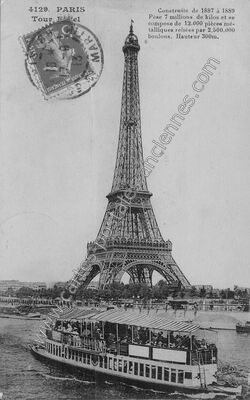 Carte postale ancienne La Tour Eiffel — Paris 7e (Paris)