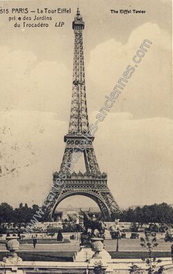 Carte postale ancienne La Tour Eiffel — Paris 7e (Paris)