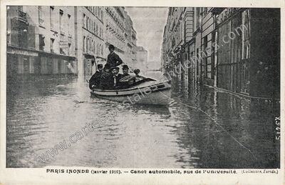 Carte postale ancienne Rue de l'Universite — Paris 7e (Paris)