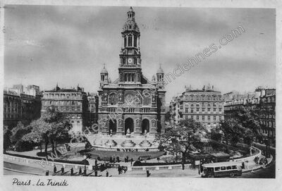 Carte postale ancienne Eglise de la Trinite — Paris 9e (Paris)