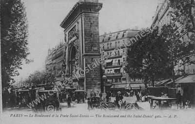 Carte postale ancienne Boulevard St Denis — Paris 10e (Paris)