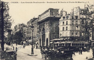 Carte postale ancienne Boulevard St Denis — Paris 10e (Paris)