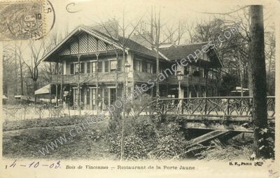 Carte postale ancienne Bois de Vincennes — Paris 12e (Paris)