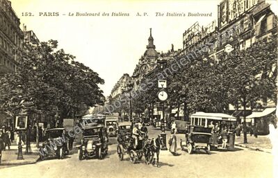 Carte postale ancienne Boulevard des Italiens — Paris 13e (Paris)