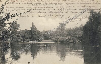 Carte postale ancienne Parc Montsouris — Paris 14e (Paris)
