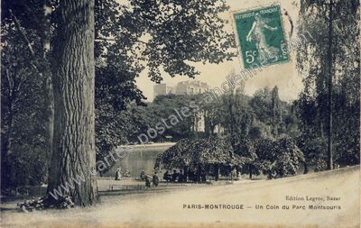 Carte postale ancienne Parc Montsouris — Paris 14e (Paris)