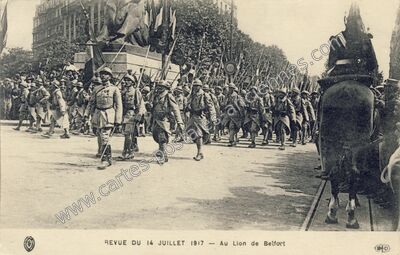 Carte postale ancienne Revue du 14 Juillet — Paris 14e (Paris)