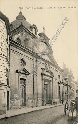 Carte postale ancienne Eglise Reformee Lutherienne — Paris 15e (Paris)