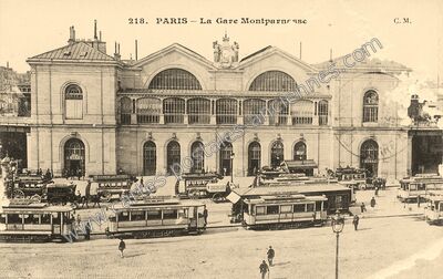Carte postale ancienne gare montparnasse — Paris 15e (Paris)