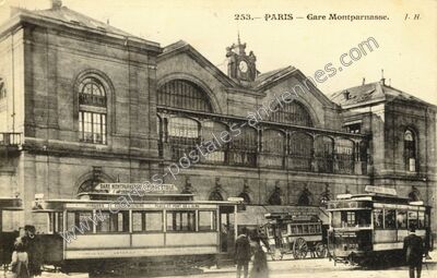 Carte postale ancienne gare montparnasse — Paris 15e (Paris)