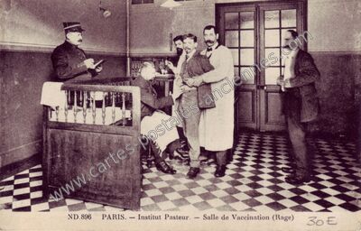 Carte postale ancienne Institut Pasteur — Paris 15e (Paris)