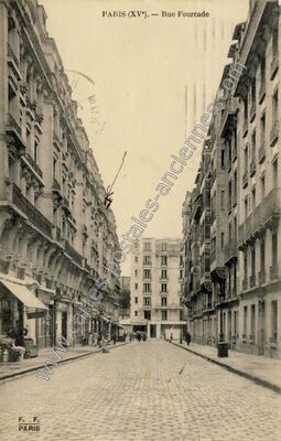 Carte postale ancienne Rue Fourcade — Paris 15e (Paris)