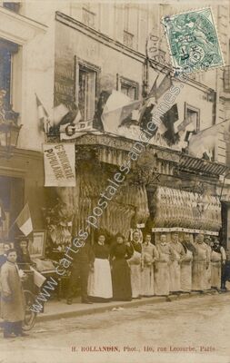 Carte postale ancienne rue lecourbe — Paris 15e (Paris)