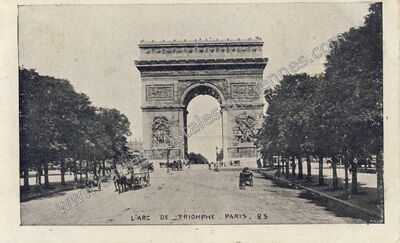 Carte postale ancienne Arc de Triomphe de l'Etoile — Paris 16e (Paris)