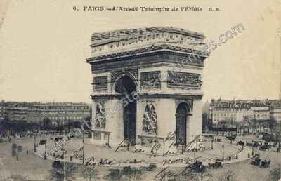 Carte postale ancienne Arc de Triomphe de l'Etoile — Paris 16e (Paris)