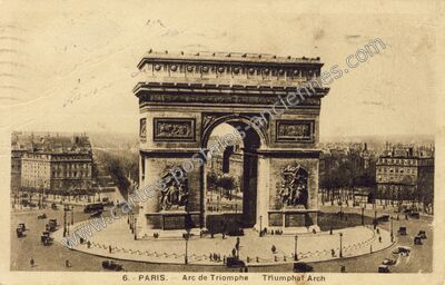 Carte postale ancienne Arc de Triomphe de l'Etoile — Paris 16e (Paris)