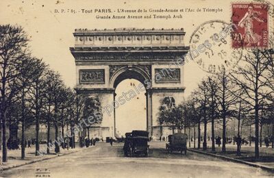 Carte postale ancienne Avenue de la Grande Armee — Paris 16e (Paris)