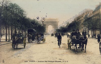Carte postale ancienne Avenue des Champs Elysees — Paris 16e (Paris)