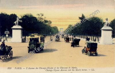 Carte postale ancienne Avenue des Champs Elysees — Paris 16e (Paris)