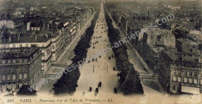 Carte postale ancienne L'Arc de Triomphe — Paris 16e (Paris)