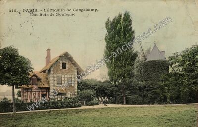 Carte postale ancienne Moulin de Longchamps — Paris 16e (Paris)