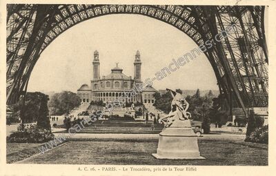 Carte postale ancienne Palais du Trocadero — Paris 16e (Paris)