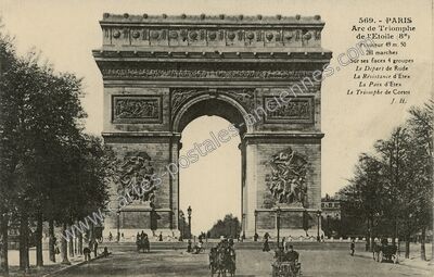 Carte postale ancienne Arc de Triomphe de l'Etoile — Paris 16e (Paris)