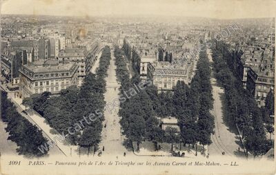 Carte postale ancienne Avenue Carnot — Paris 17e (Paris)