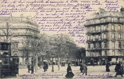 Carte postale ancienne Place des Ternes — Paris 17e (Paris)