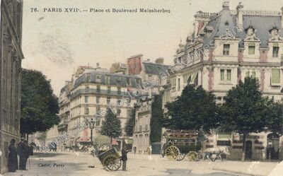 Carte postale ancienne Place Malesherbes — Paris 17e (Paris)