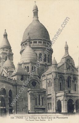 Carte postale ancienne Basilique du Sacre Coeur — Paris 18e (Paris)