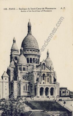 Carte postale ancienne Basilique du Sacre Coeur — Paris 18e (Paris)