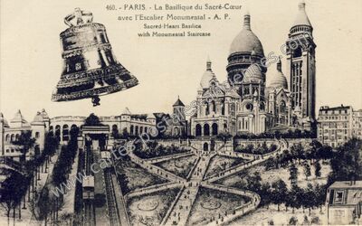 Carte postale ancienne Basilique du Sacre Coeur — Paris 18e (Paris)